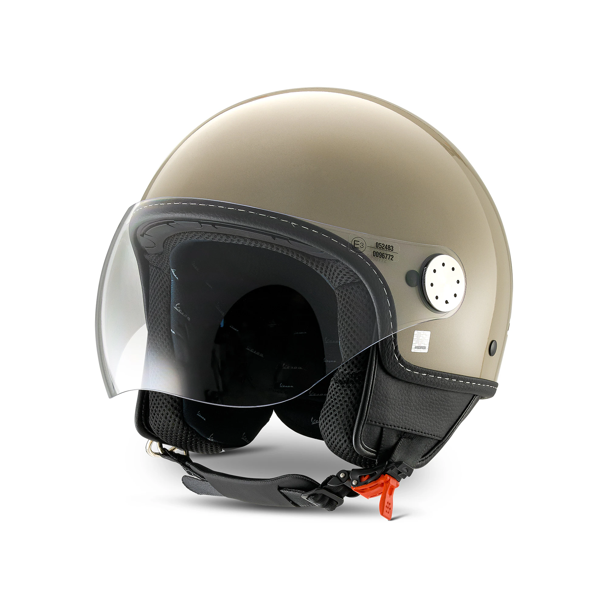 Vespa casque jet visor 4.0 beige avvolgente
