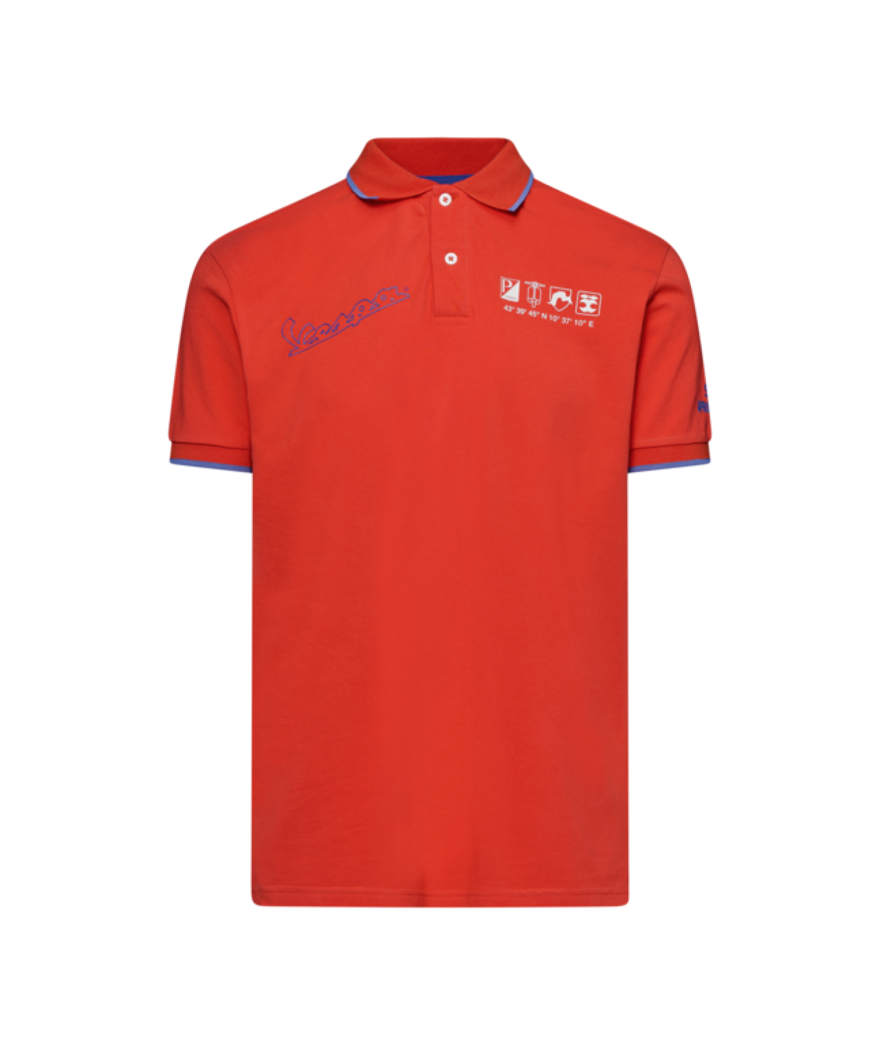 Polo Vespa orange «Flame», collection DEC