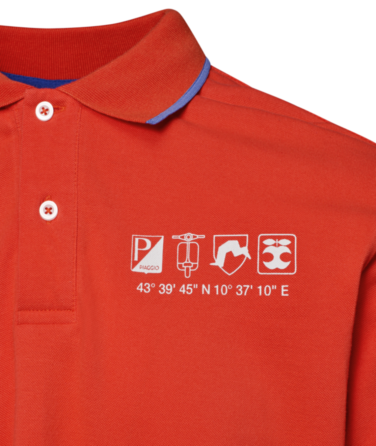 Polo Vespa orange «Flame», collection DEC