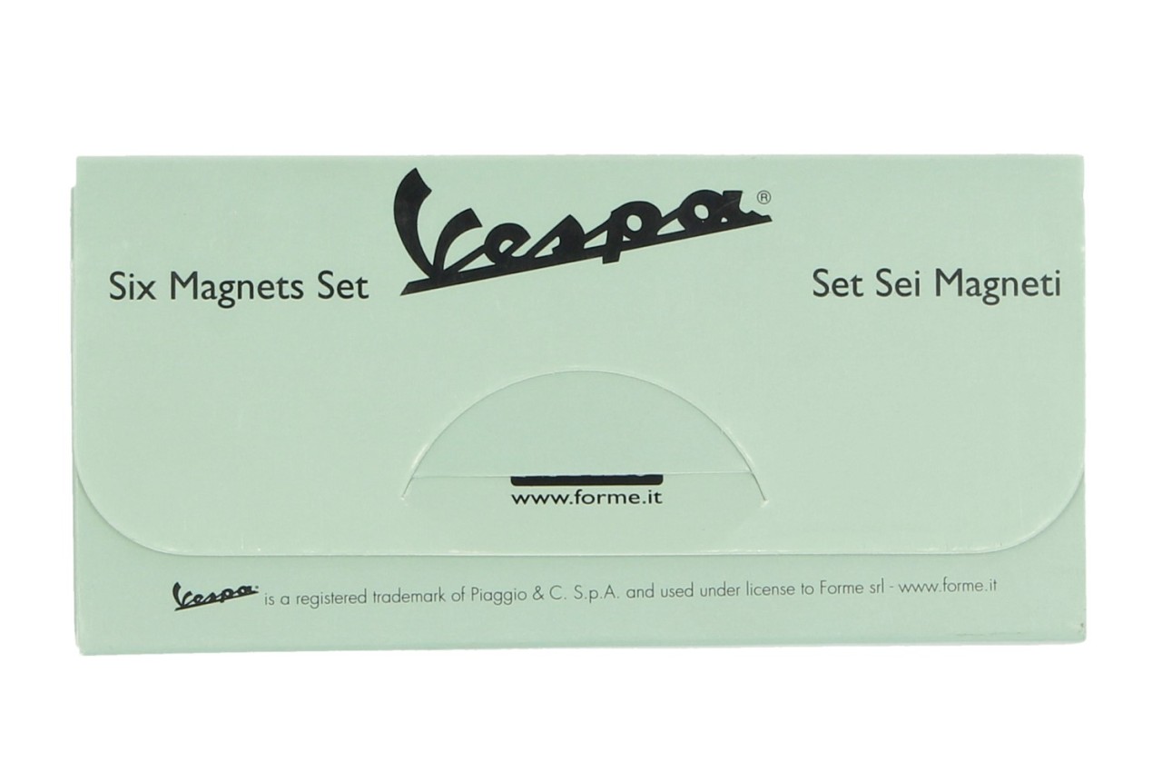 Aimant Vespa, 6 pièces