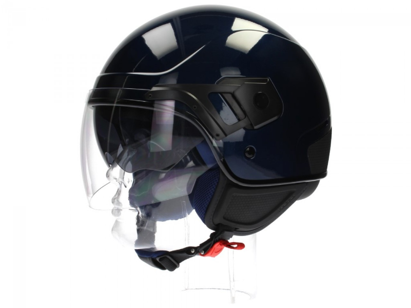 Casque jet Piaggio PJ bleu