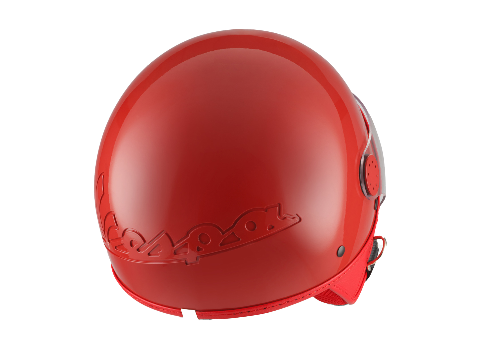 Vespa casque jet visor 4.0 rouge