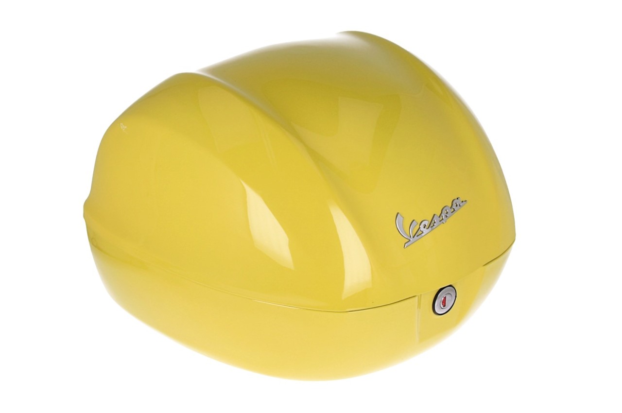 Top case Vespa 32 L jaune brillant L08 sans dossier