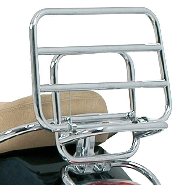 Original Vespa porte-bagages arrière pliable chrome Vespa LX / S