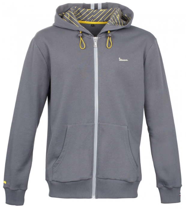 Vespa Sweat Shirt Veste polaire graphique homme gris