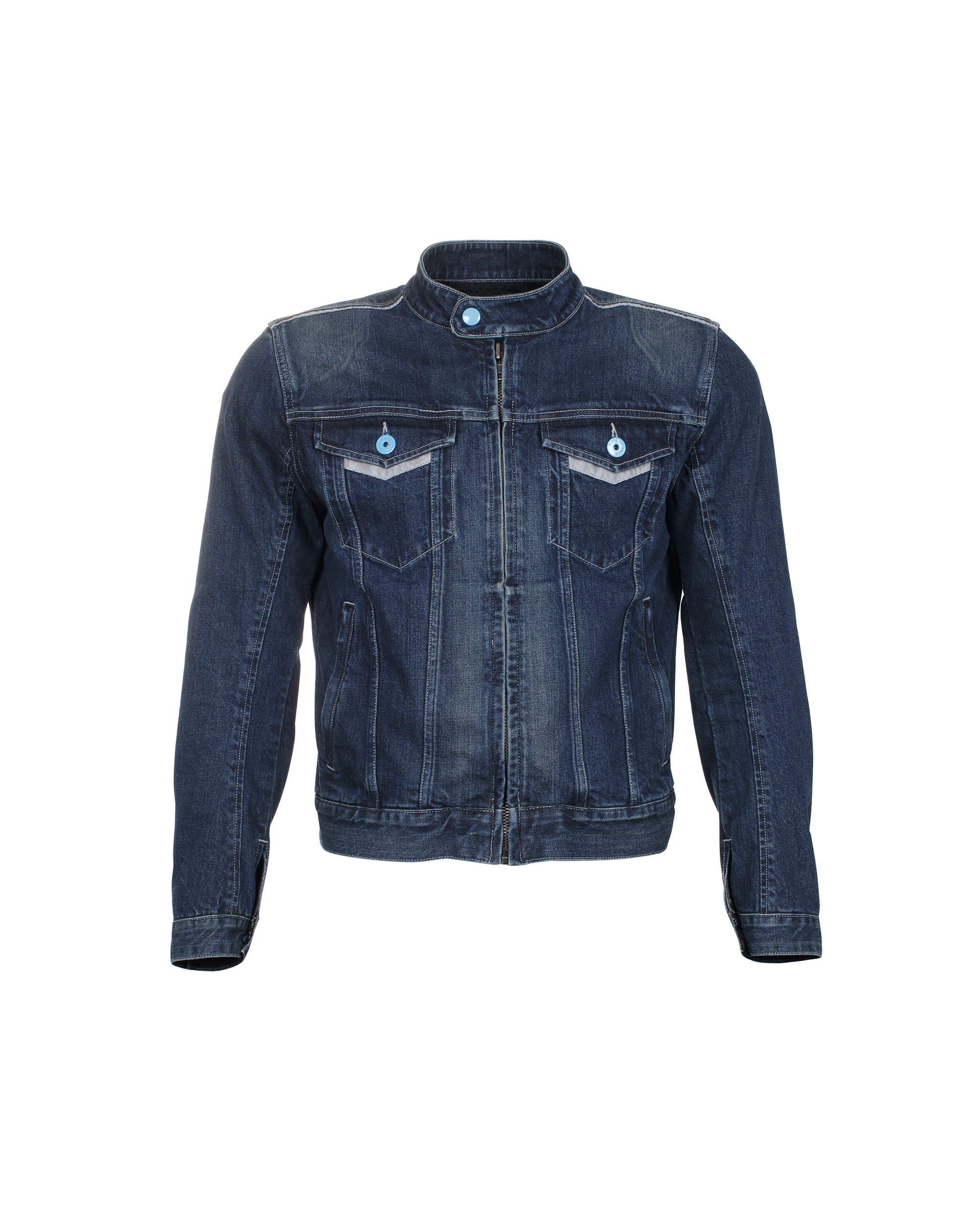 Veste Vespa denim polyester bleu denim