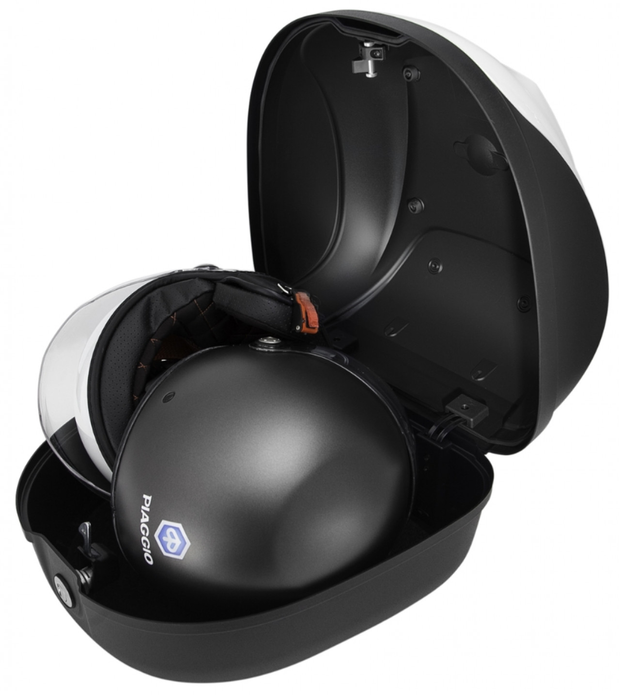 Top case 32L pour Liberty Original Piaggio - NERO LUCIDO 94