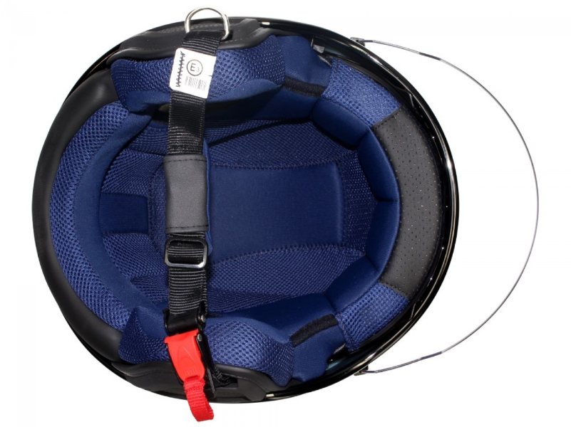 Casque jet Piaggio PJ bleu