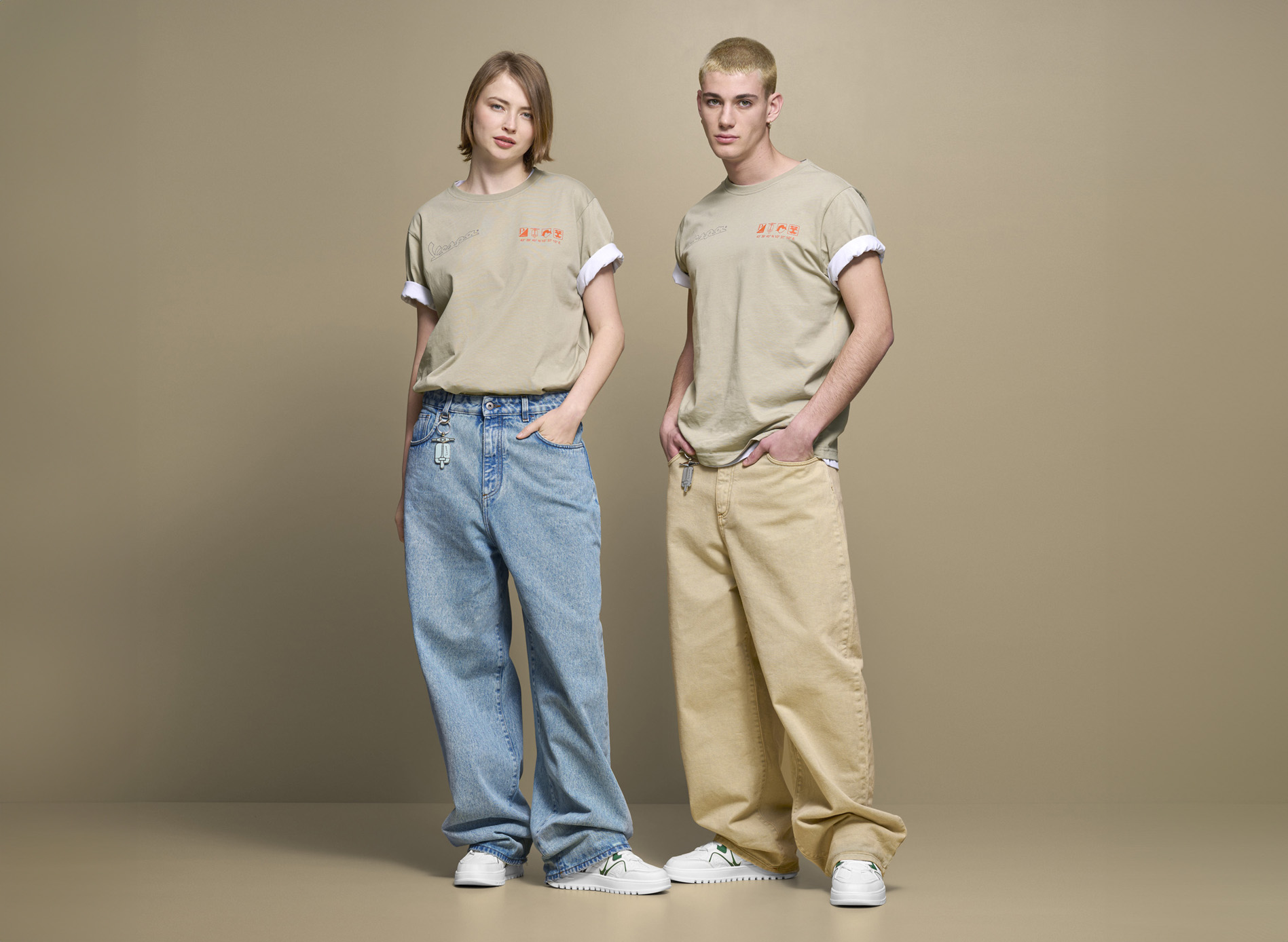 Jeans Vespa Nomad beige collection DEC