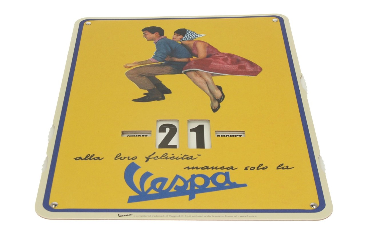 Calendrier sans fin Vespa