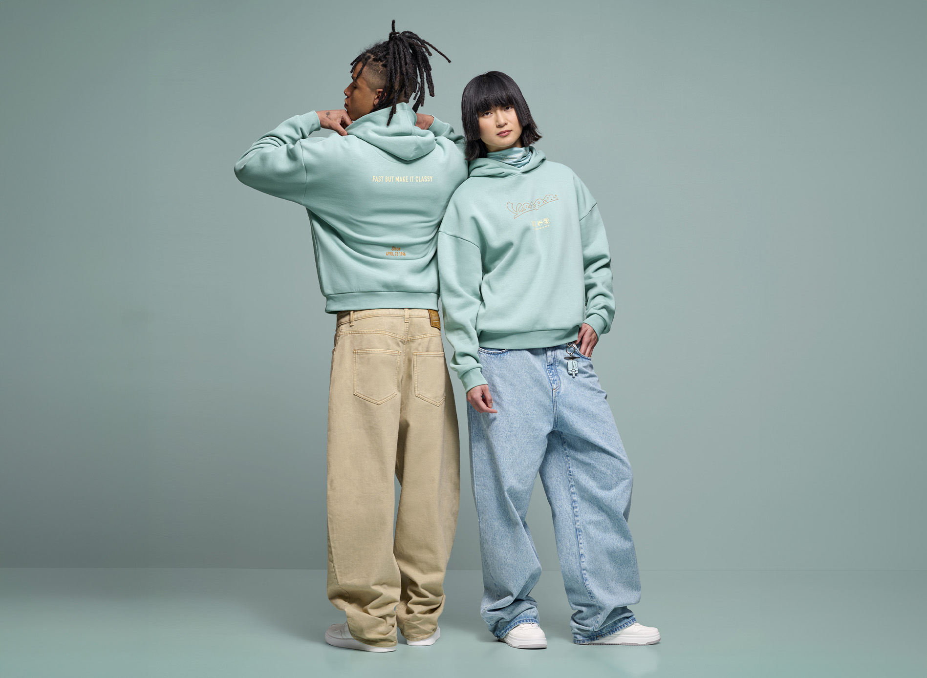 Hoodie Vespa Origin vert collection DEC