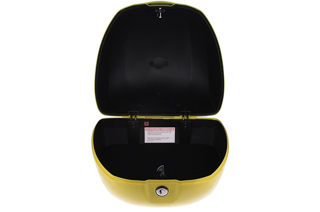 Top case Vespa 32 L jaune brillant L08 sans dossier