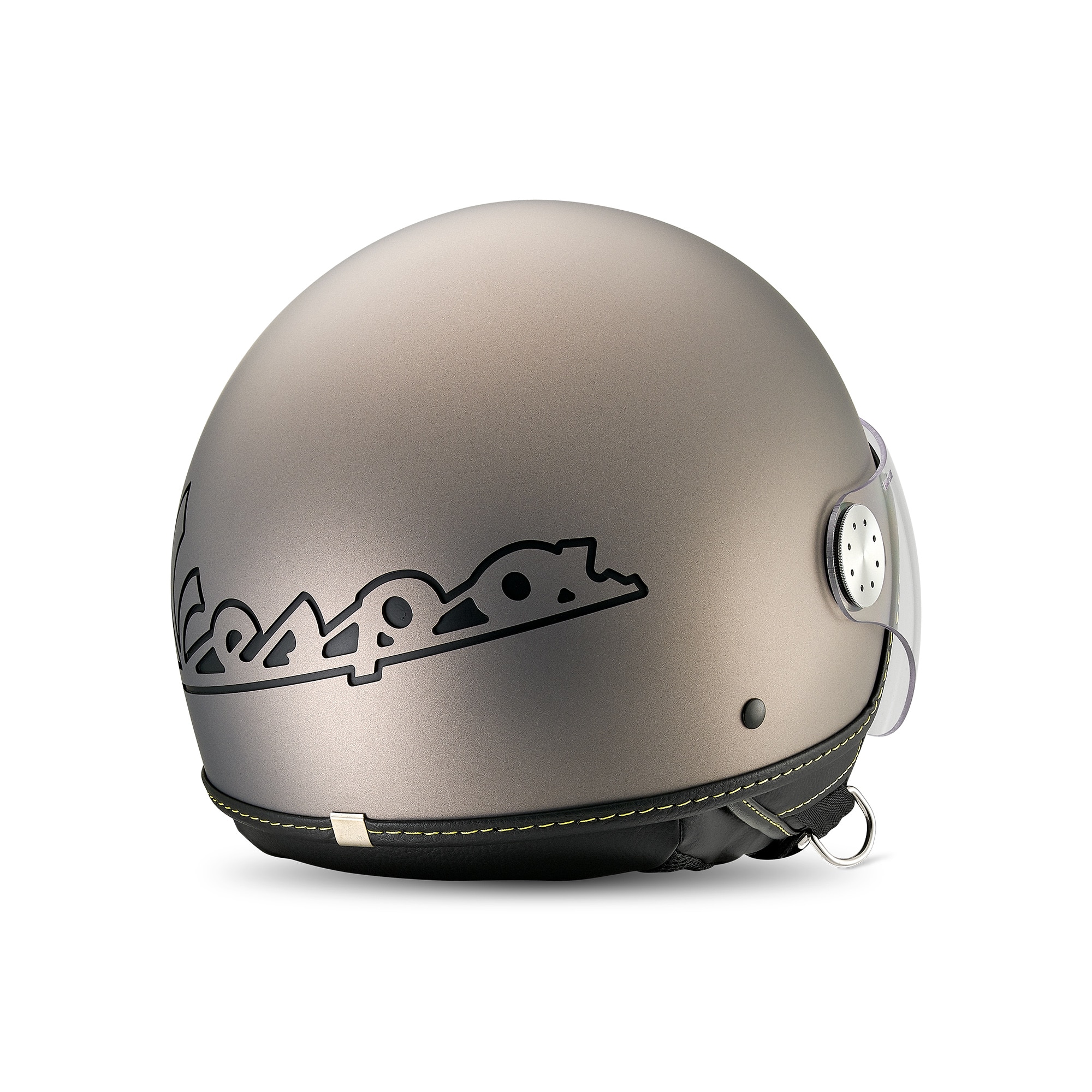 Vespa casque jet Visor 4.0 Grigio Ottimista Matt - Bluetooth