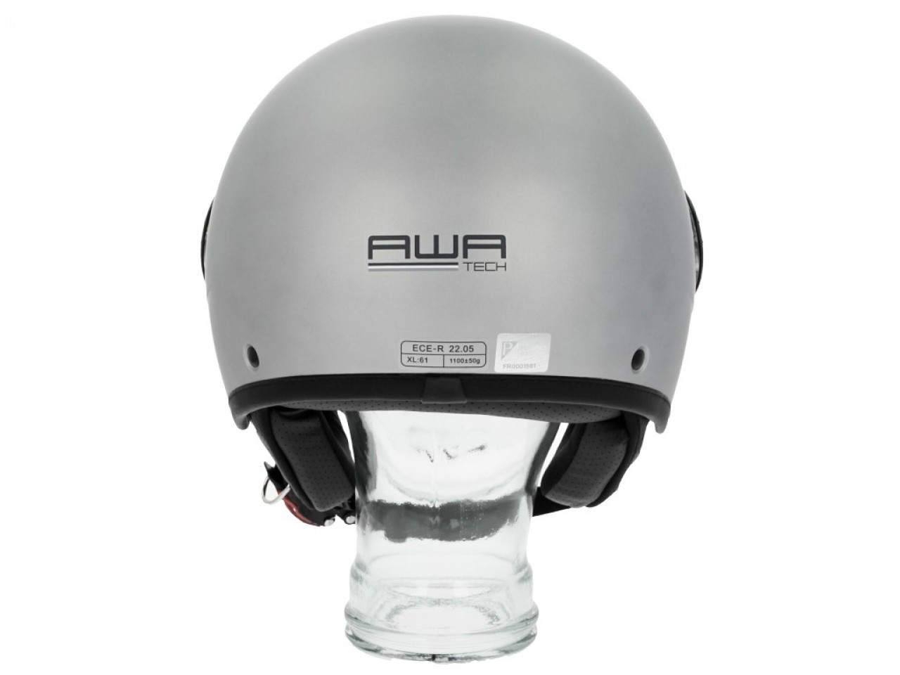 Casque jet Piaggio AWA Basejet gris mat