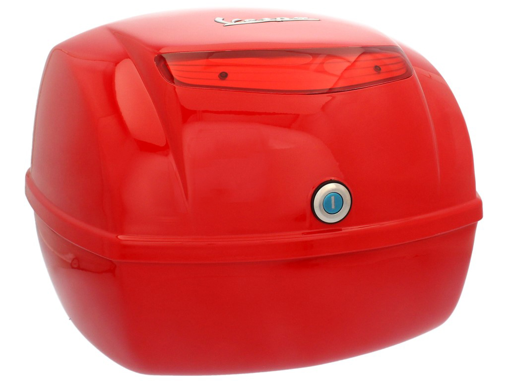 Top case original pour Vespa LX / S / PX - rouge dragon / passione 894