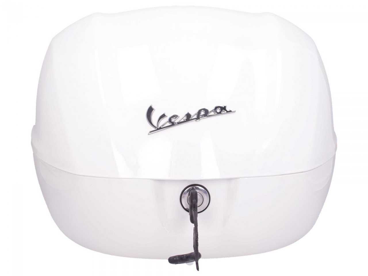 Kit top case 32L blanc montebianco (BR/544), coussin dorsal marron foncé pour PIaggio Medley 125 (24-)