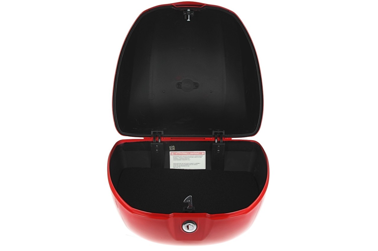 Top case Vespa 32 L rouge brillant 894 sans dossier