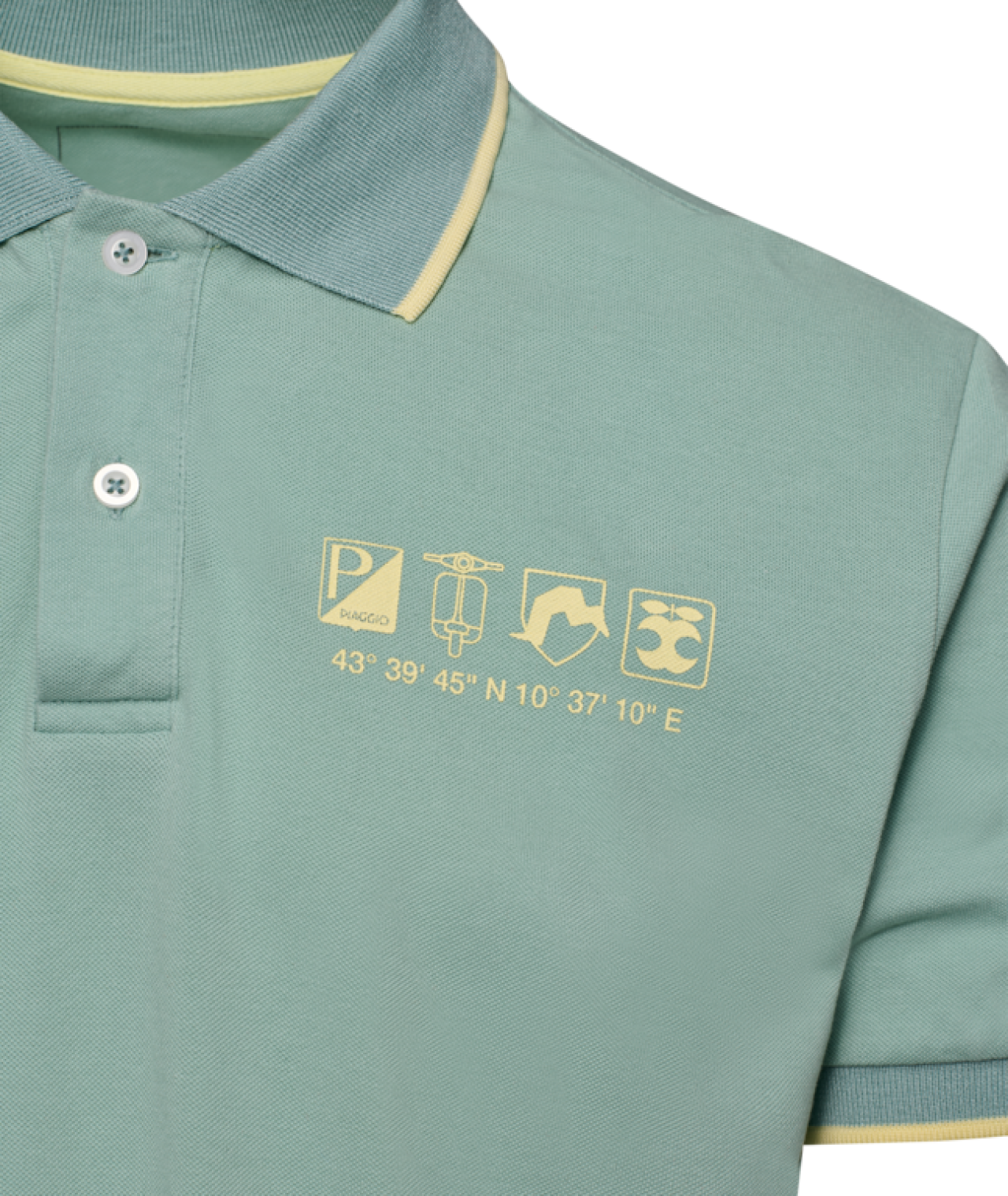 Polo Vespa Origin vert, collection DEC