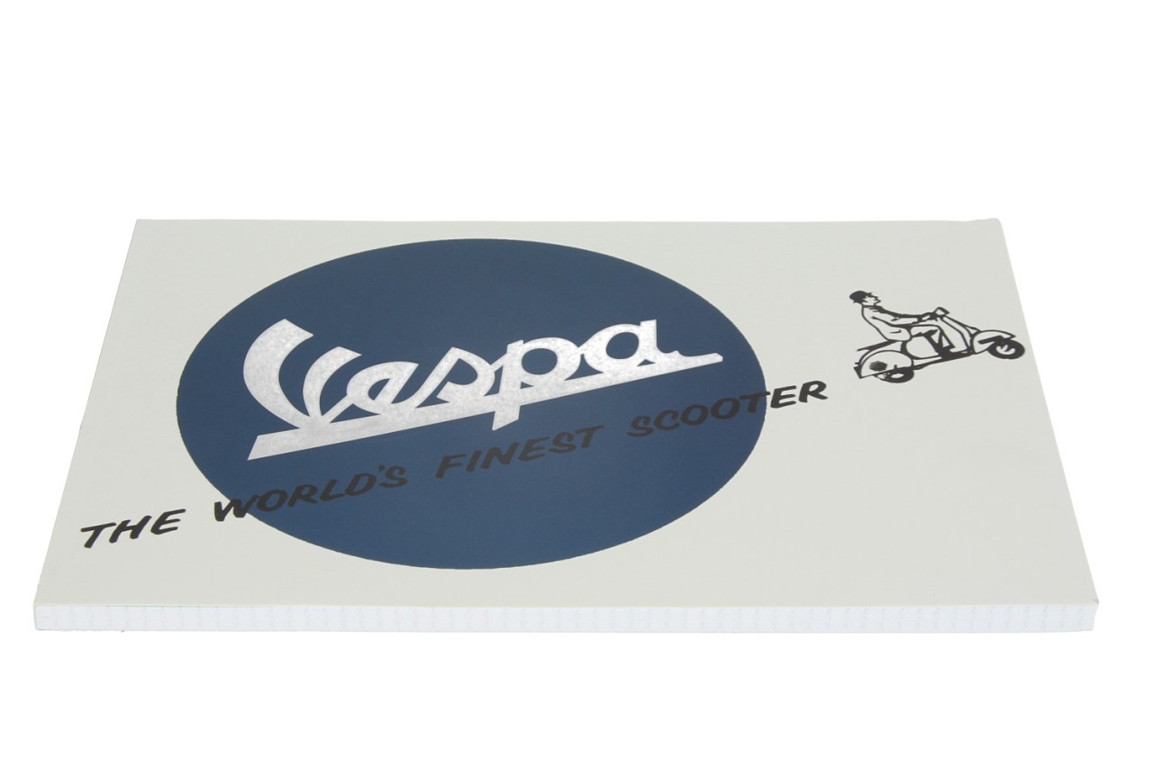 Bloc-notes Vespa DIN A4, logo Vespa