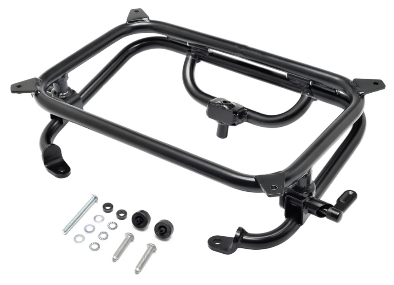 Porte-bagages arrière, noir, pliable, 420x280 mm