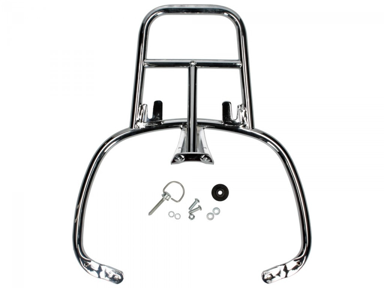 Kit top case 32L blanc montebianco (BR/544), coussin dorsal marron foncé pour PIaggio Medley 125 (24-)