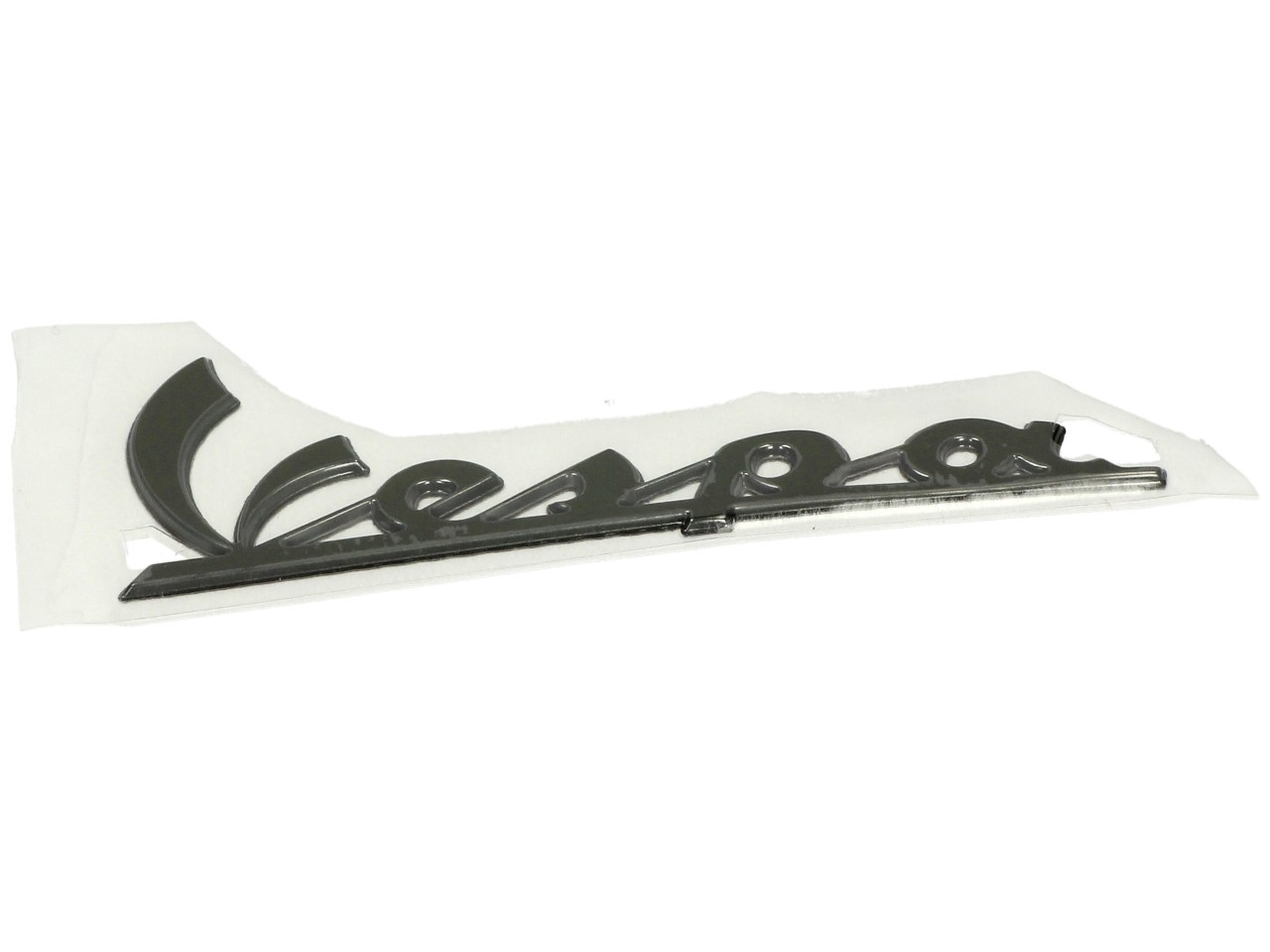 Inscription "Vespa" plaque de jambe avant - noir/anthracite brillant