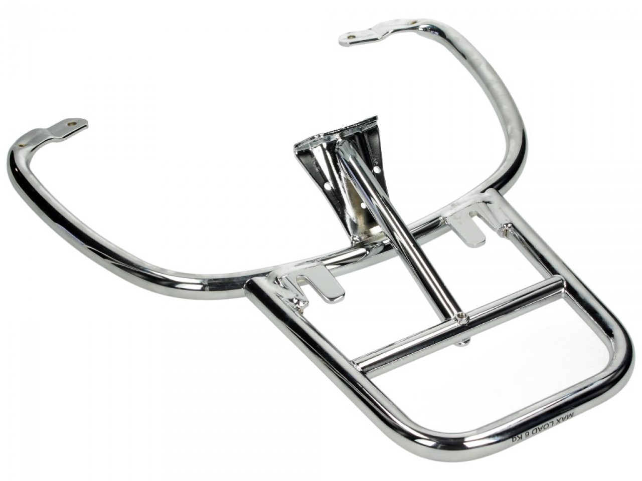 Porte-bagages arrière chromé pour Vespa Primavera / Sprint / Elettrica