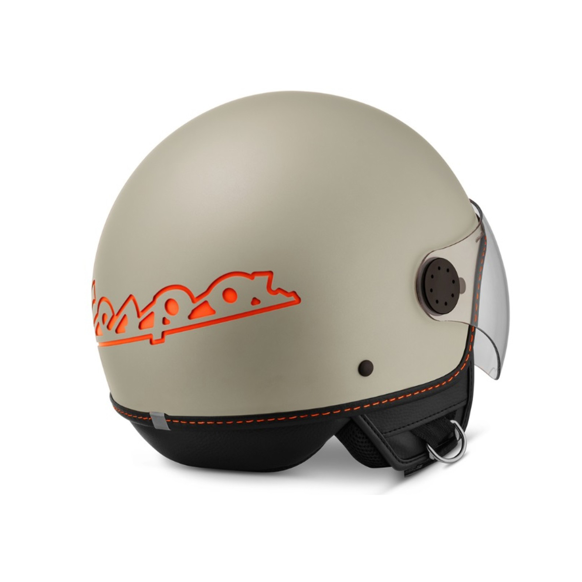 Casque jet Vespa Visor 4.0 beige mat - S
