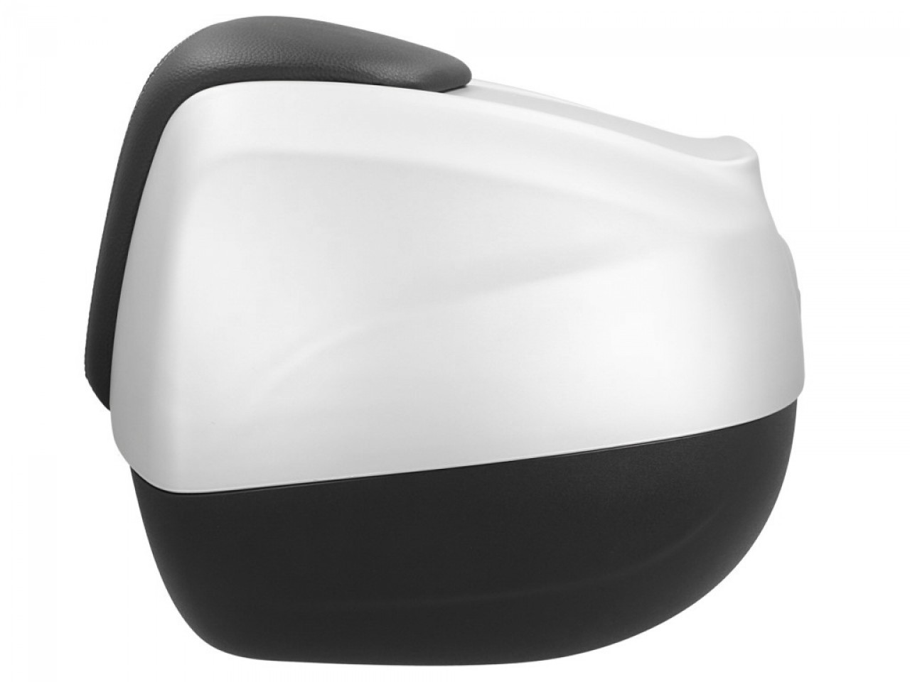 Top case 37 L avec dossier pour Piaggio Beverly Sport 300/350 (16-20) - gris mat 760/B