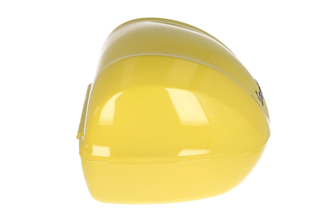 Top case Vespa 32 L jaune brillant L08 sans dossier