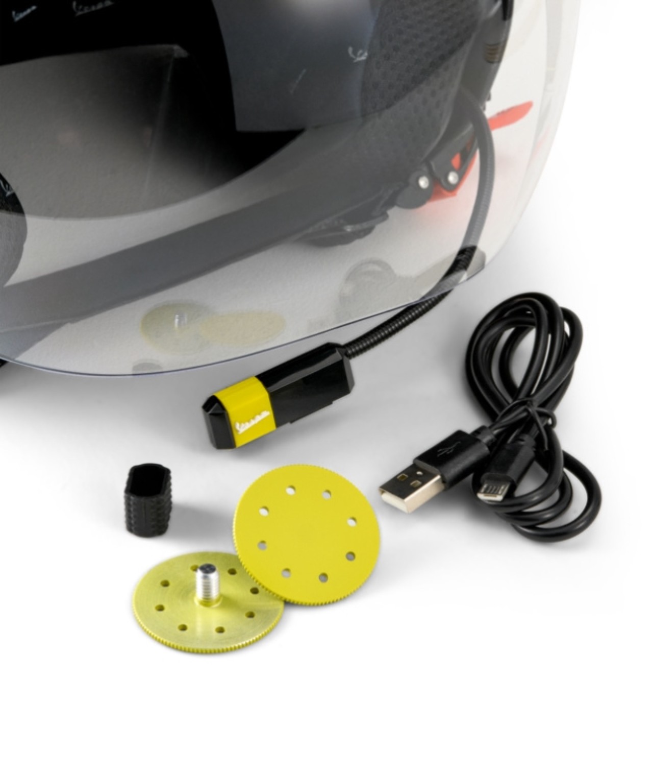 Vespa casque jet Visor 4.0 Grigio Entusiasta Matt - Bluetooth