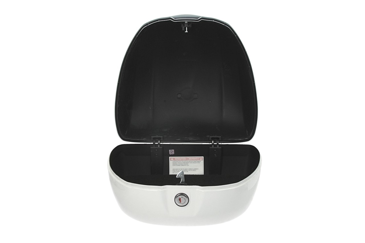 Top case Vespa 32 L blanc brillant B04 sans dossier