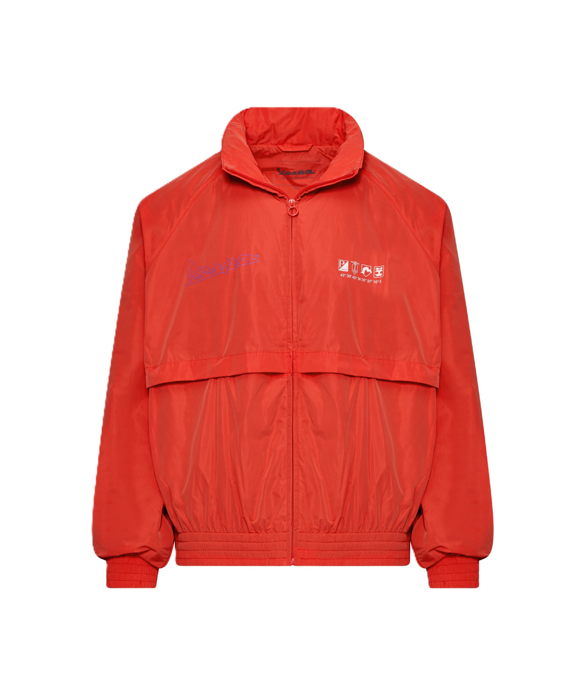 Veste coupe-vent Vespa orange «Flame», collection DEC
