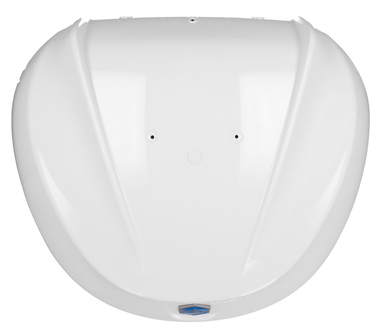 Top Case Kit 36 l. Blanc Luna 533 Original Piaggio pour Beverly HPE (plaque de maintien incluse)