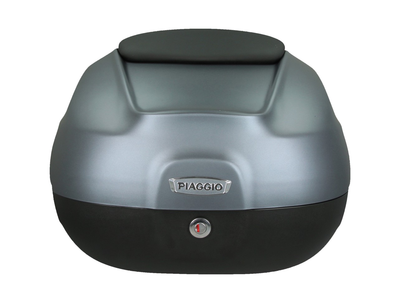 Top case 37 L avec dossier pour Piaggio MP3 HPE Maxi 400 Sport / Maxi 530 Exclusive - grigio titani