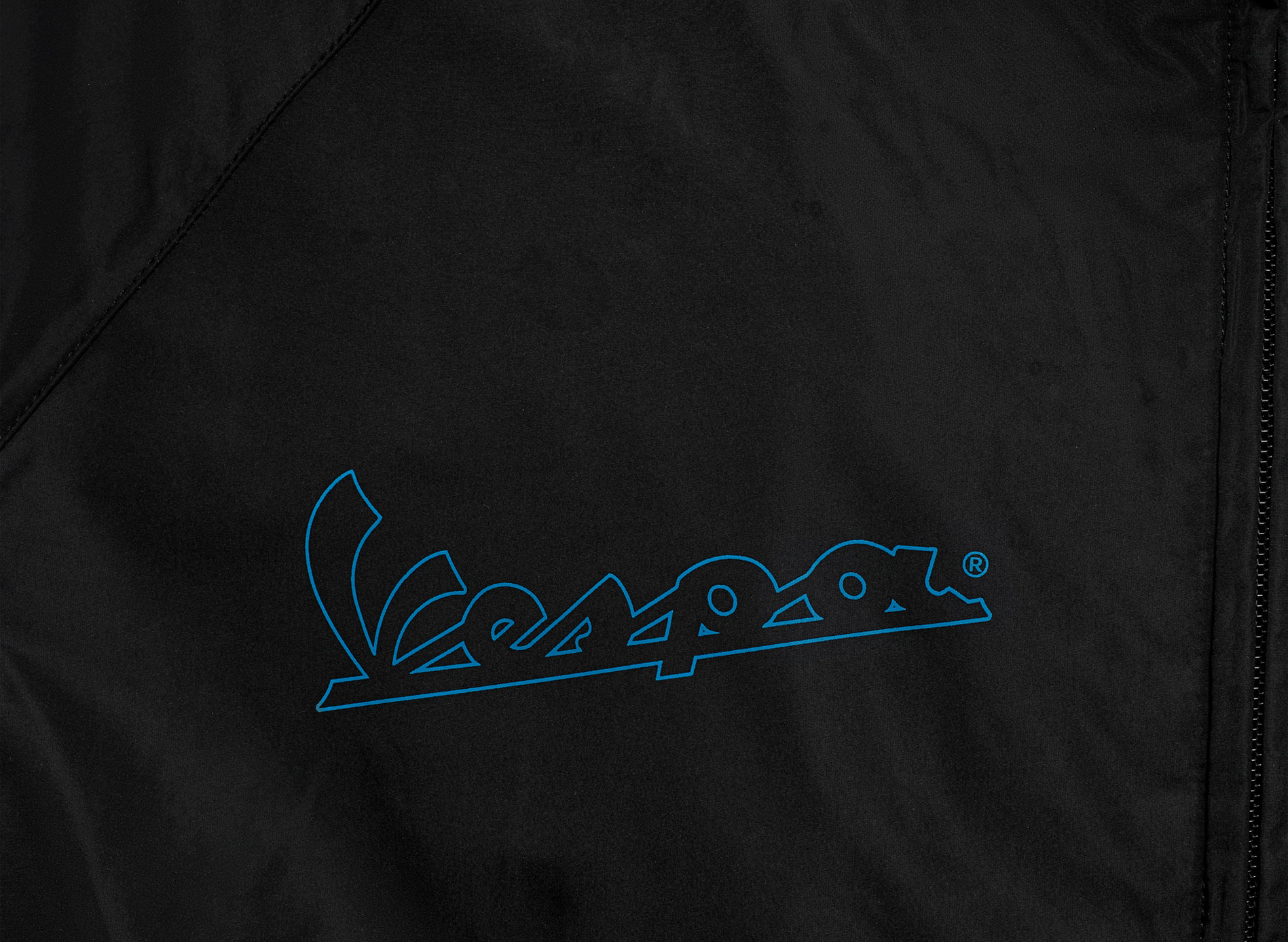 Veste coupe-vent Vespa noire collection DEC