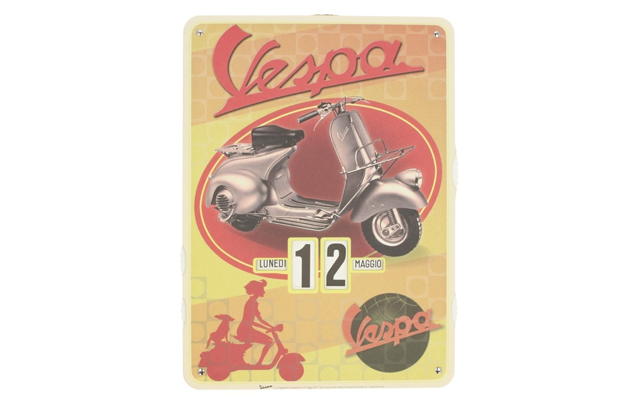 Calendrier sans fin Vespa