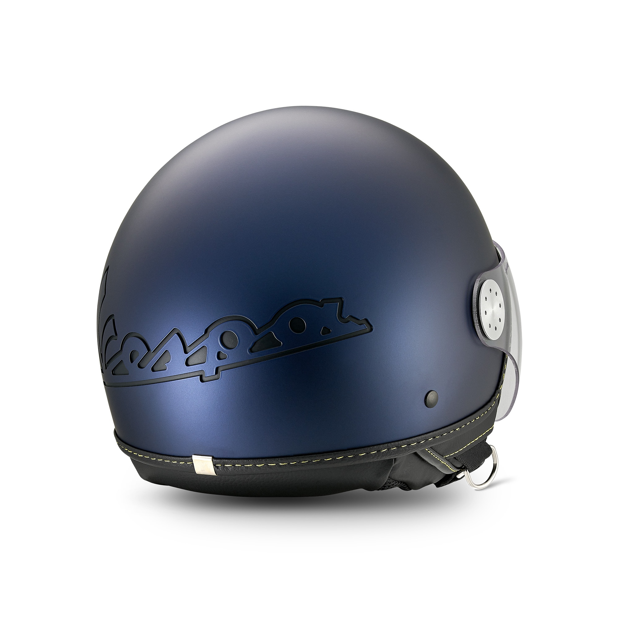 Vespa casque jet Visor 4.0 bleu Energico - Bluetooth