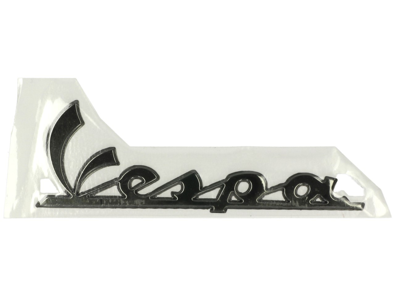 Inscription "Vespa" plaque de jambe avant - noir/anthracite brillant