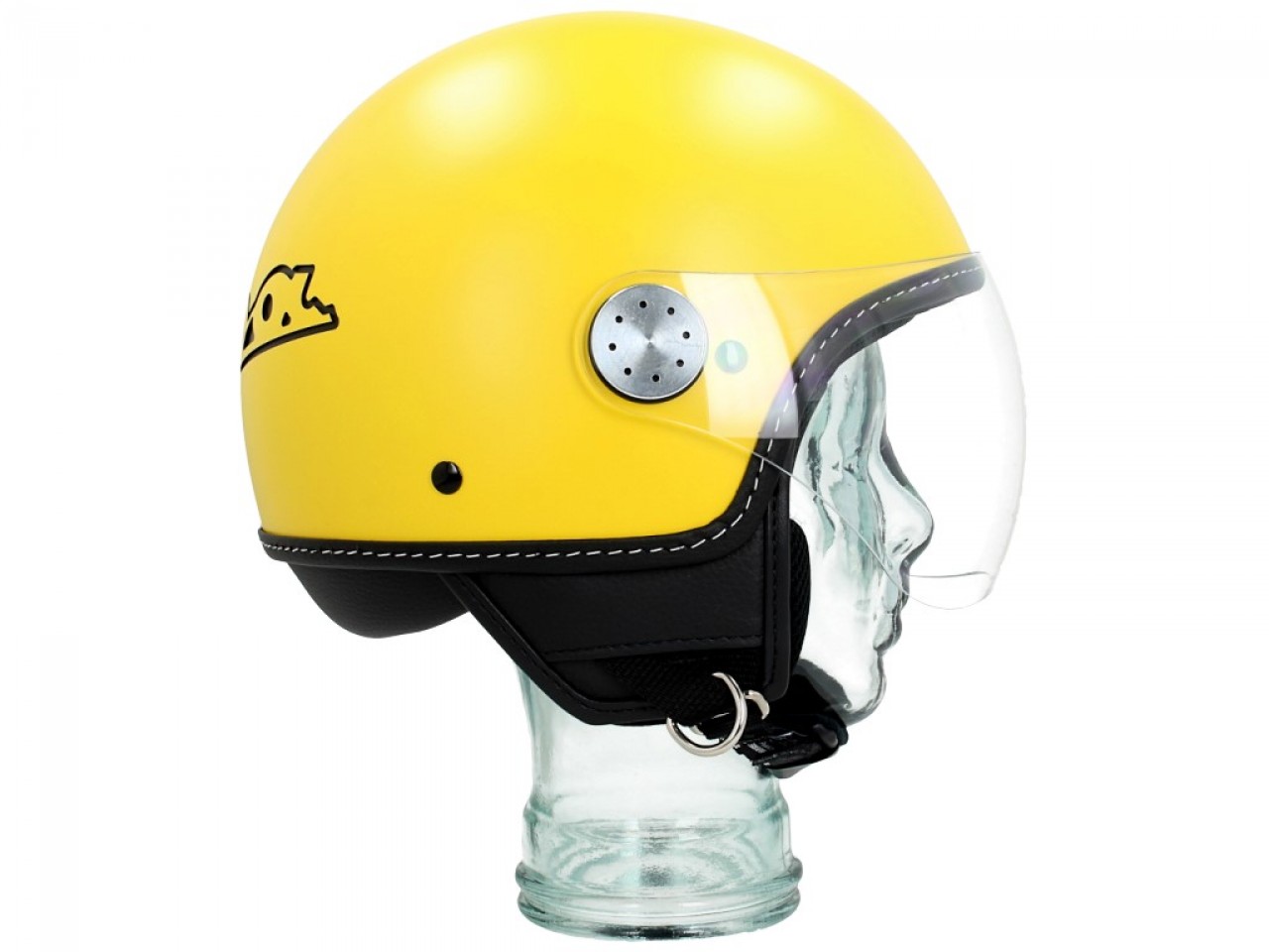 Casque jet Vespa visière 3.0 jaune