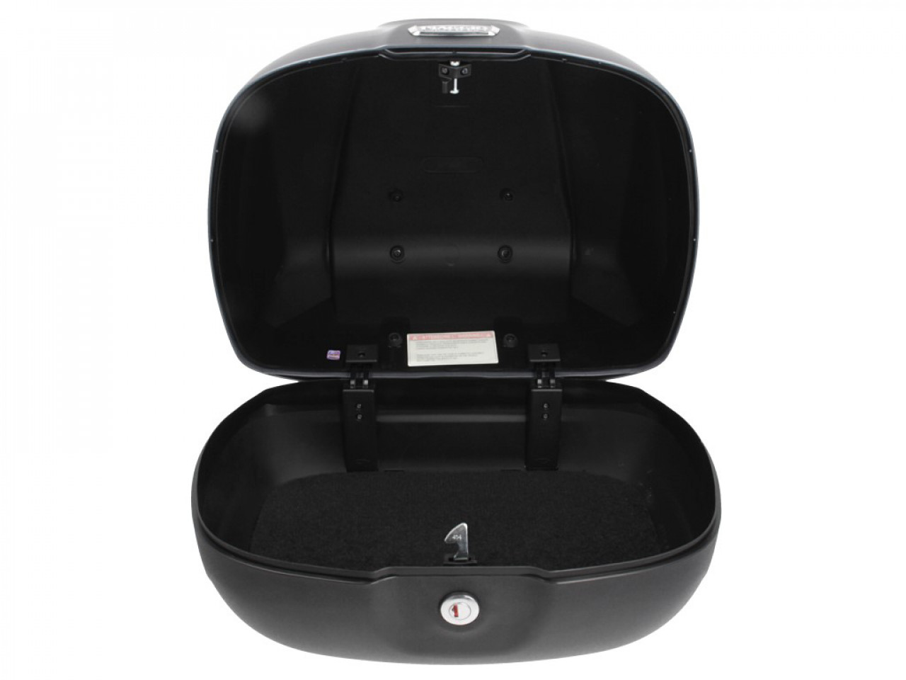 Top case 37 L avec dossier pour Piaggio Beverly 300/350 (18-20) - noir 90/B