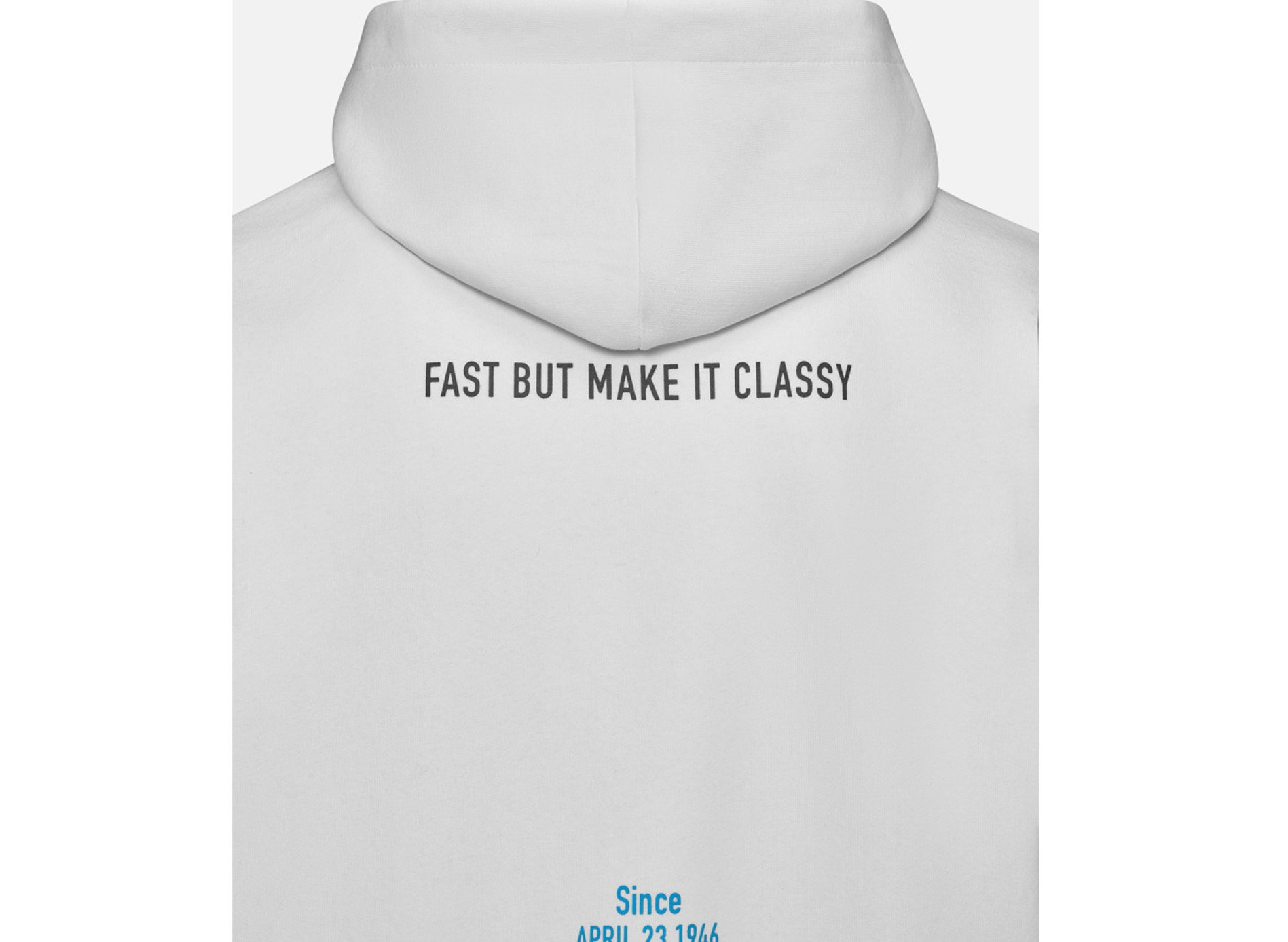 Sweat à capuche Vespa blanc, collection DEC