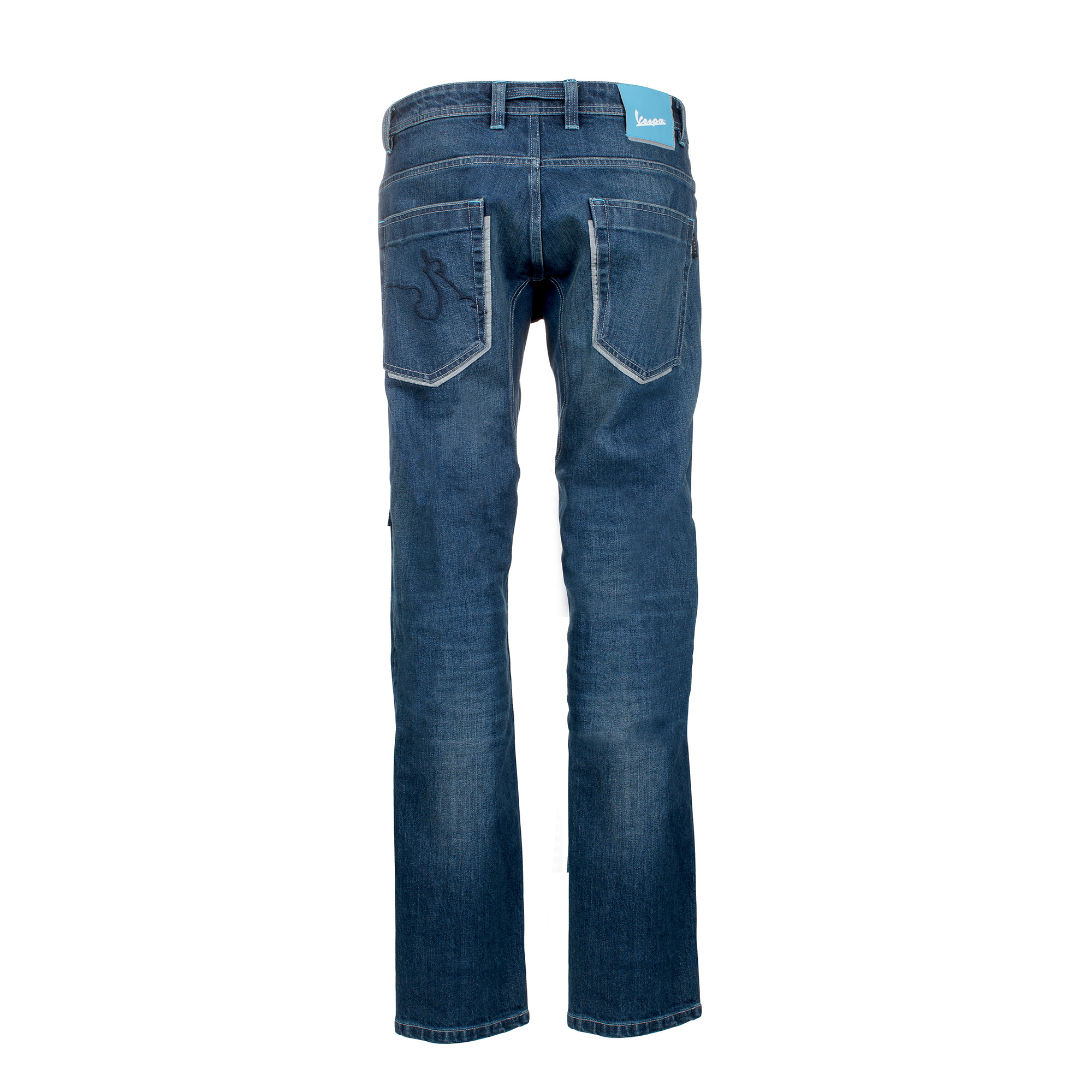 Pantalon Vespa polyester denim bleu