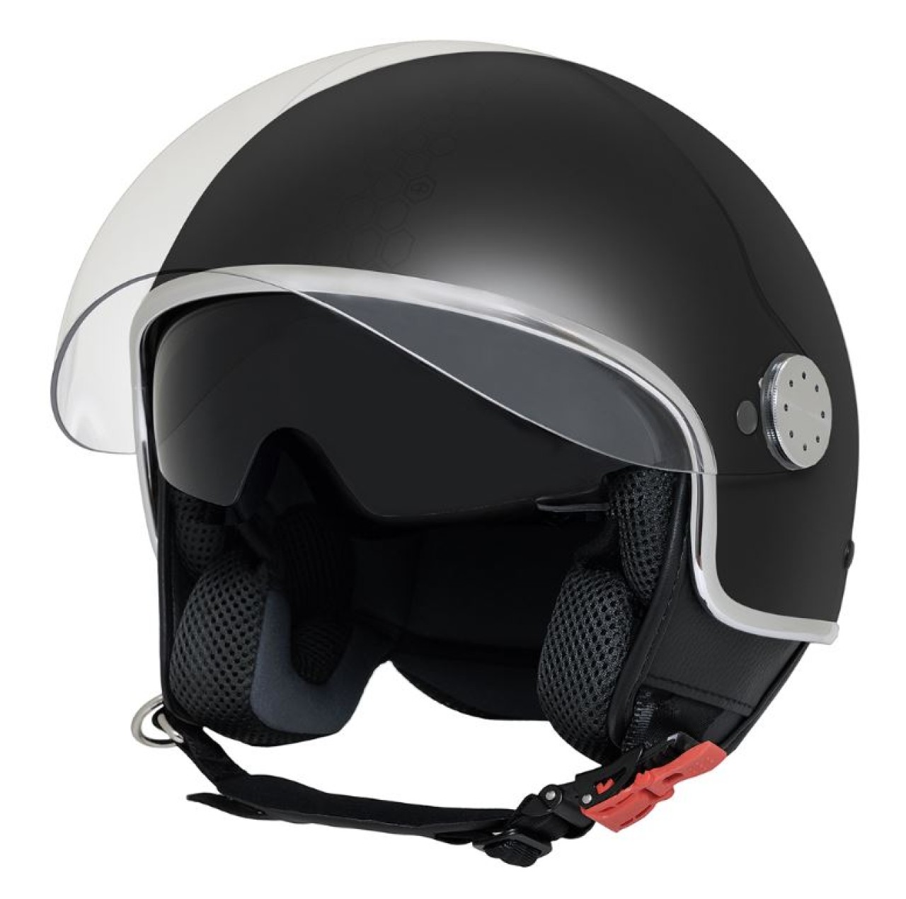 Casque intégral Piaggio Demi Jet Mirror noir mat